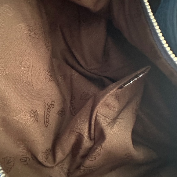 Gucci Large Bamboo Barbaston Royal Blue Spike Calfskin Leather - Picture 13 of 14